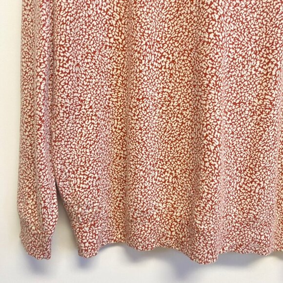 Athleta Pull Over Leopard Print Crew Neck Top - Picture 6 of 10